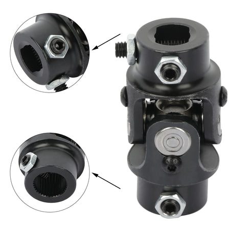 steering u joint 3/4 dd 36 spline 13/16 Black Single steering shaft u joint Only for Auto