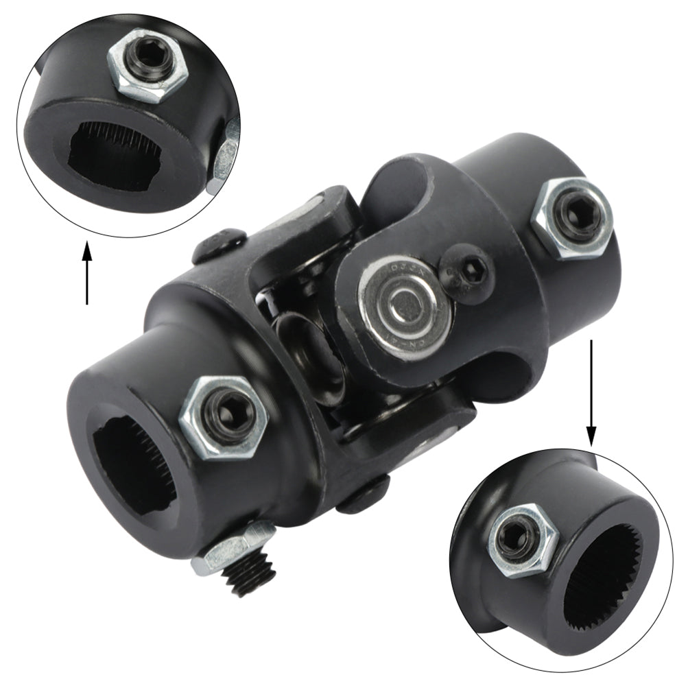 steering u joint 3/4 dd 36 spline 13/16 Black Single steering shaft u joint Only for Auto