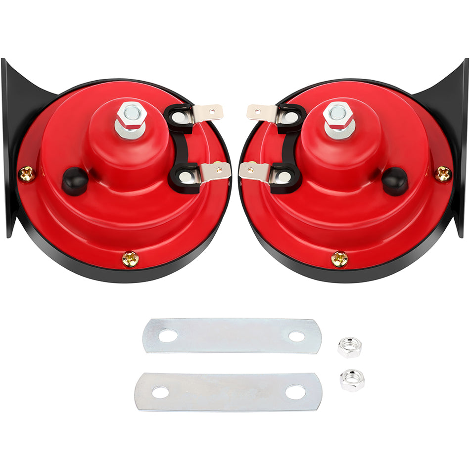 12V 135DB Dual Electric Snail Air Horn Kit For Trumpet Train Car Truck