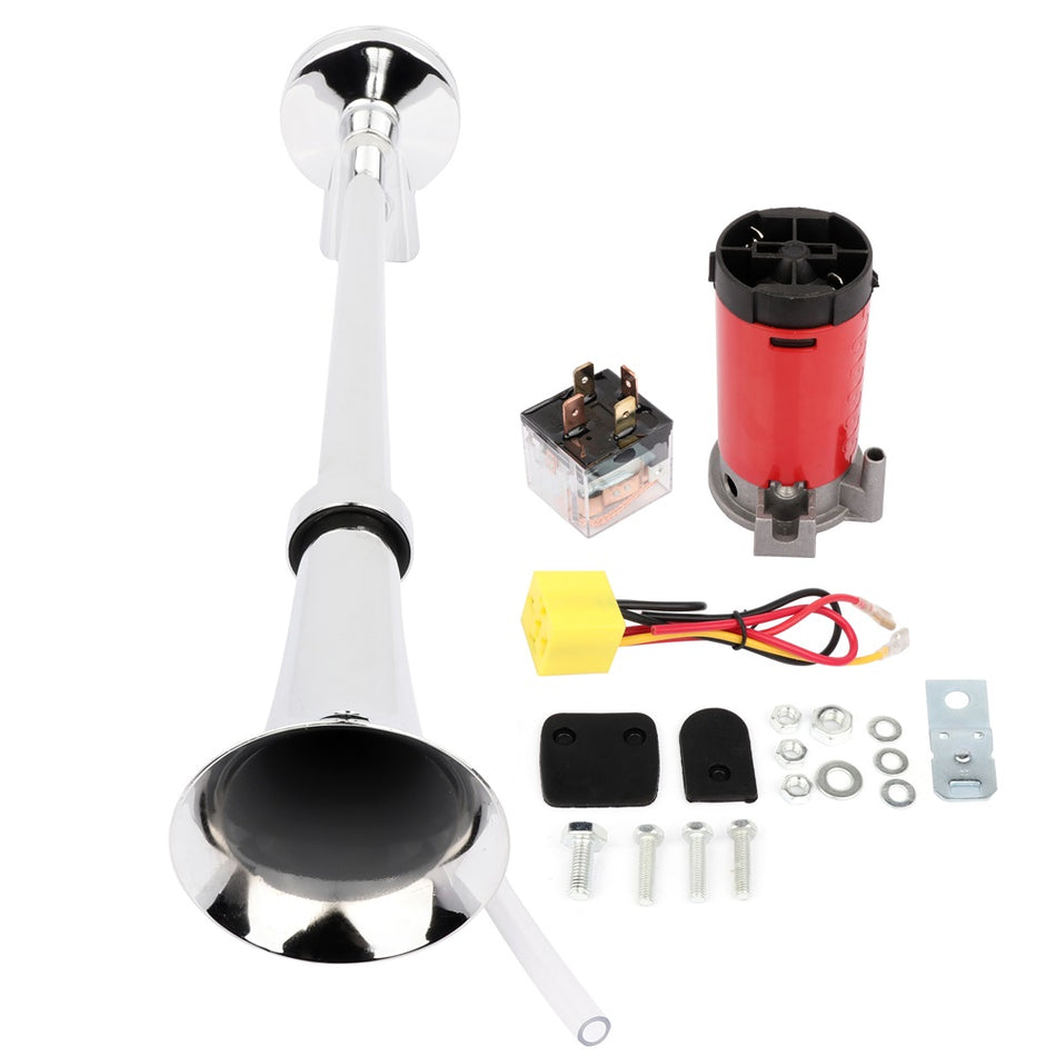 150DB Super Loud Single Trumpet Kit Air Horn Compressor Fit For Car Lorry Boat