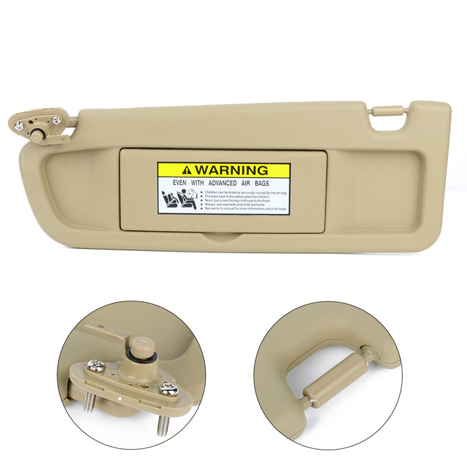 Driver Side Left Pearl Ivory Tan Sun Visor Fits 2006-2008 Honda Civic US Stock