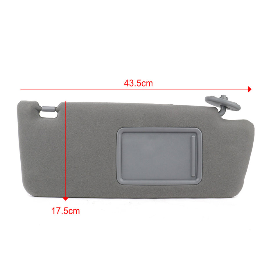 For Toyota Tacoma Passenger Side RH Sun Visor w Extension Med Gray NEW 2005-2015