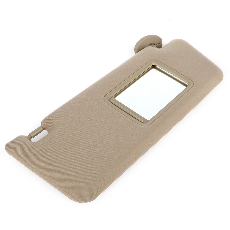 Passenger Right Side Sun Visor Tan Beige For 2005-2014 Toyota Tacoma W/Mirror
