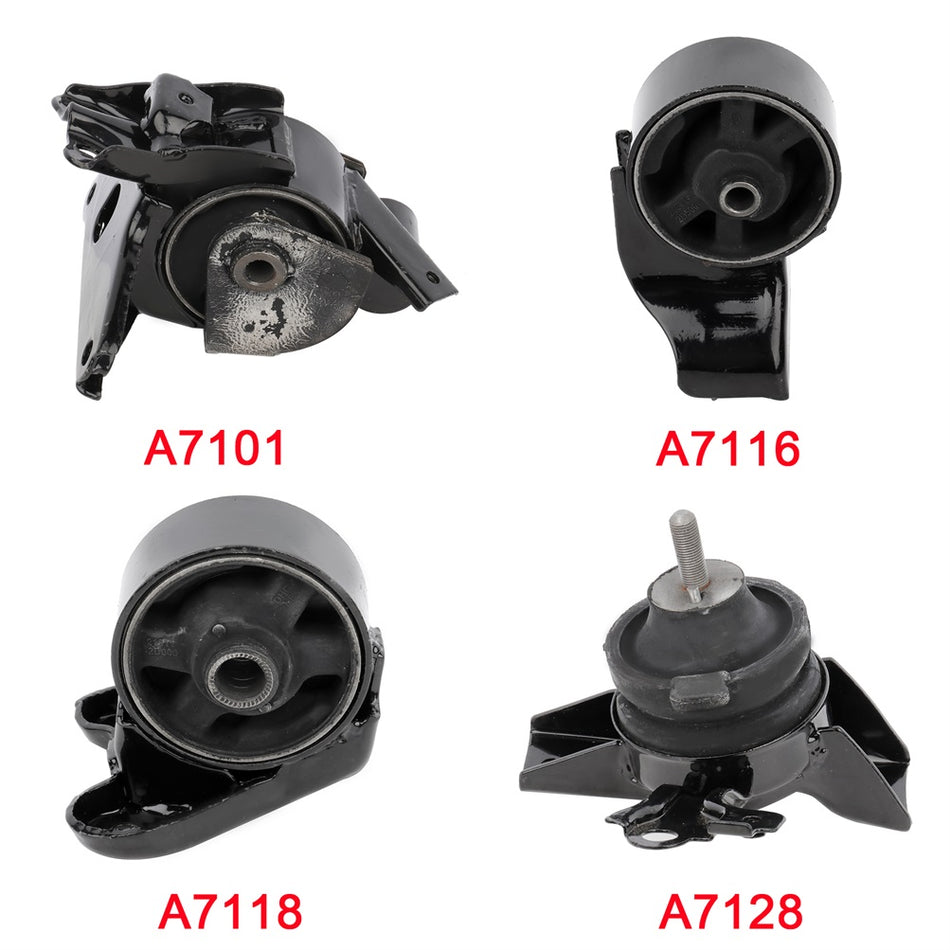Motor & Trans Mount Kit 4PCS Fits 2003-2005 Tiburon 2.0L DOHC 16V A7118