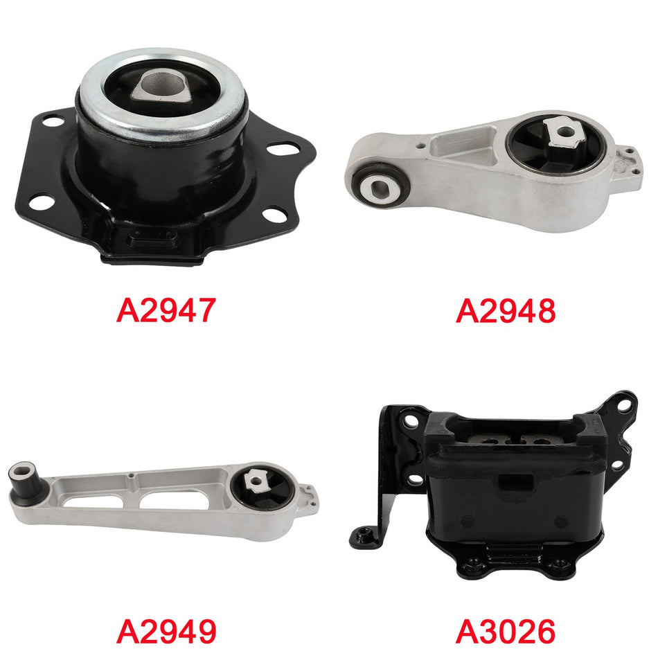 4Pcs For 2003-2008 Chrysler PT Cruiser EPA Engine Motor Transmission Mount Kit
