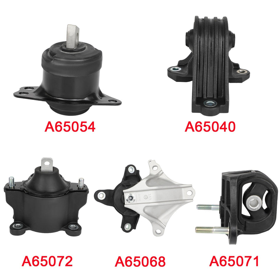 5Pcs Engine Motor & Trans Mount Set Fits Honda Accord 2013-2017 2.4L EM7155 AT
