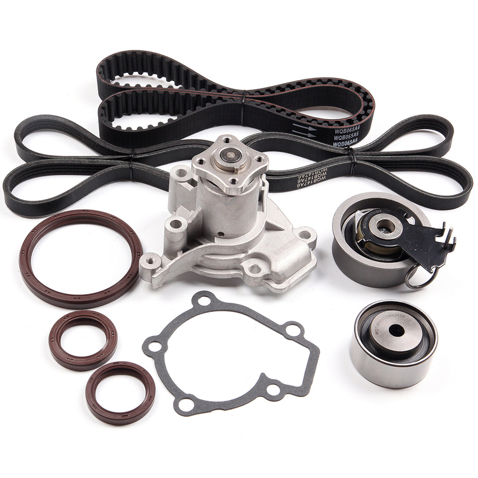 Timing Belt Kit Water Pump For Hyundai 07-10 Elantra 05-09 Tucson V- Belt 2.0L