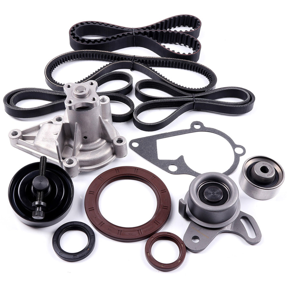2006-2011 1.6L Kia Rio Kia Rio5 Timing Belt Kit Water Pump V-Belt and Belt Tensioner
