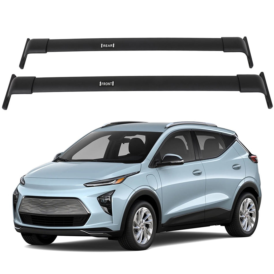 Roof Rack Cross Bar For 2022-2023 Chevrolet Bolt EUV Luggage Cargo Carrier BLK