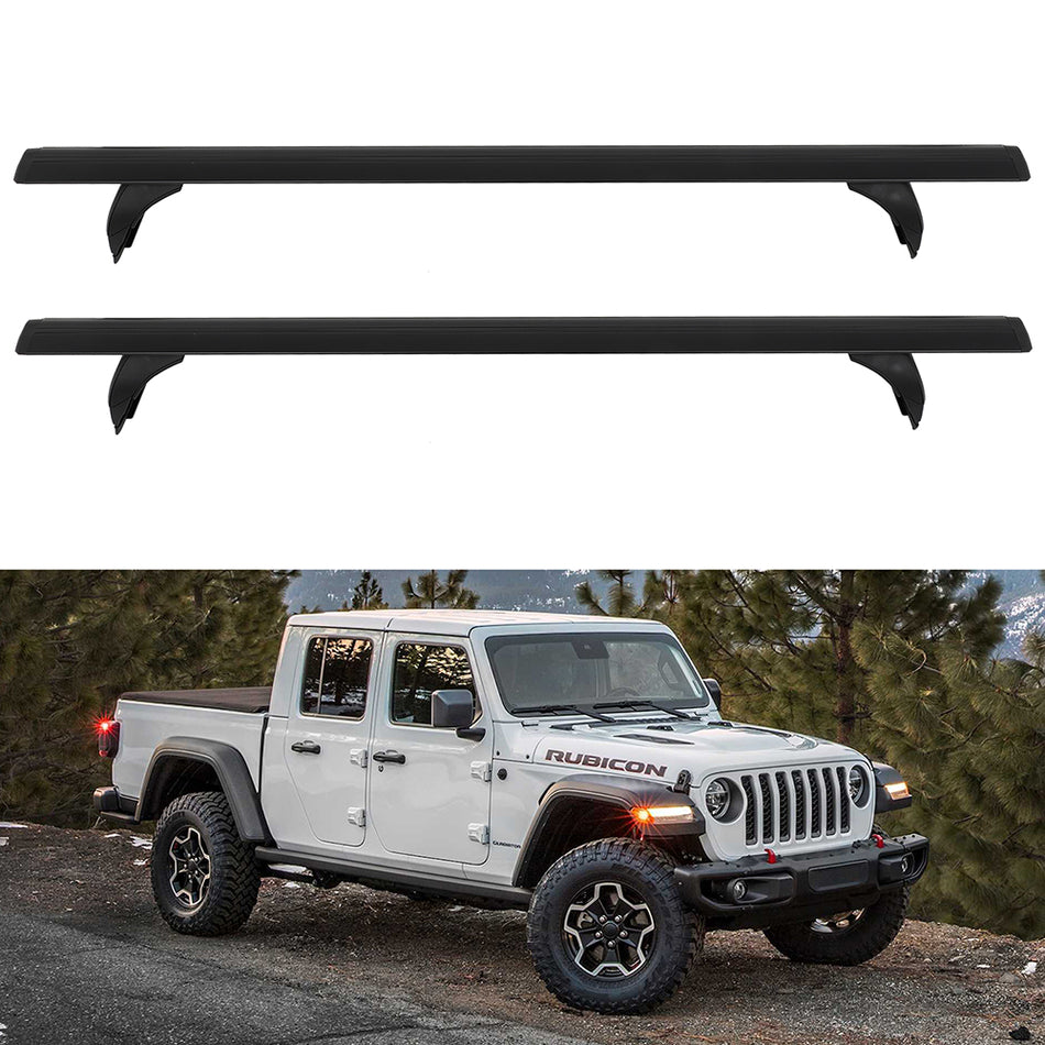 Roof Rack For 2010-2023 JEEP GLADIATOR Cross Bar Cargo Carrier Aluminum