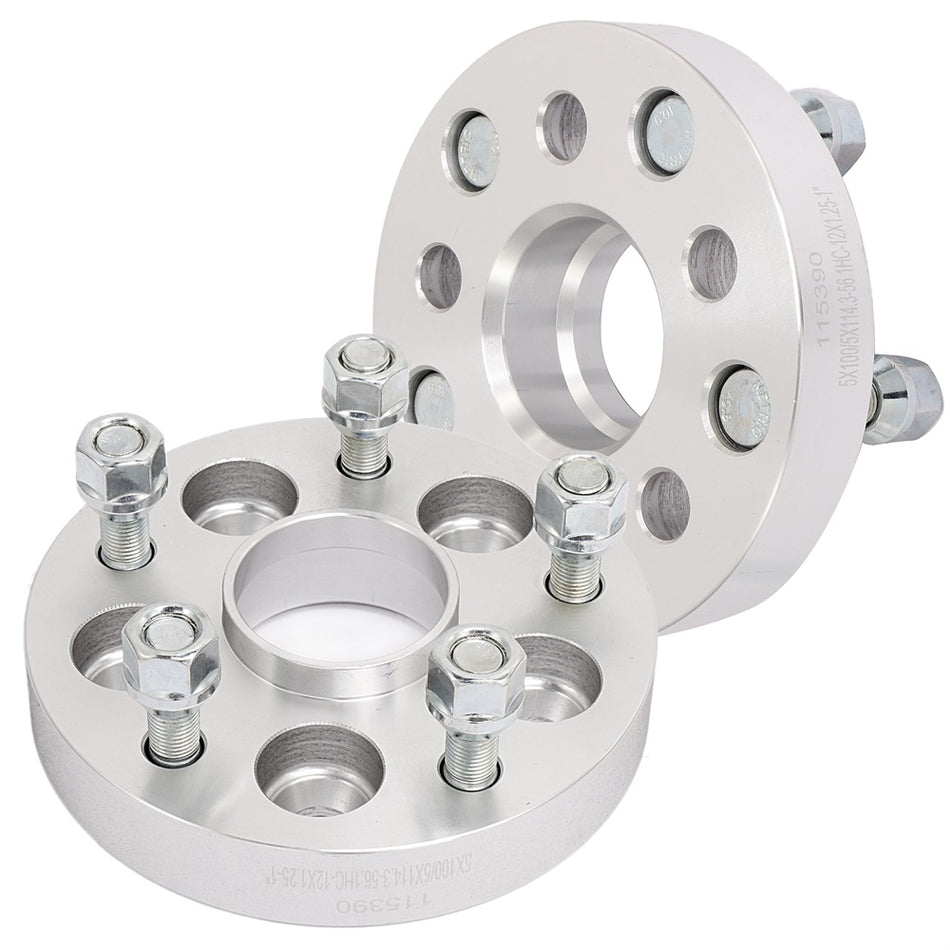 2Pcs 25mm Adapter 5x100 to 5x114.3 Wheel Spacers For 13-20 Subaru BRZ 98-18 Subaru Forester