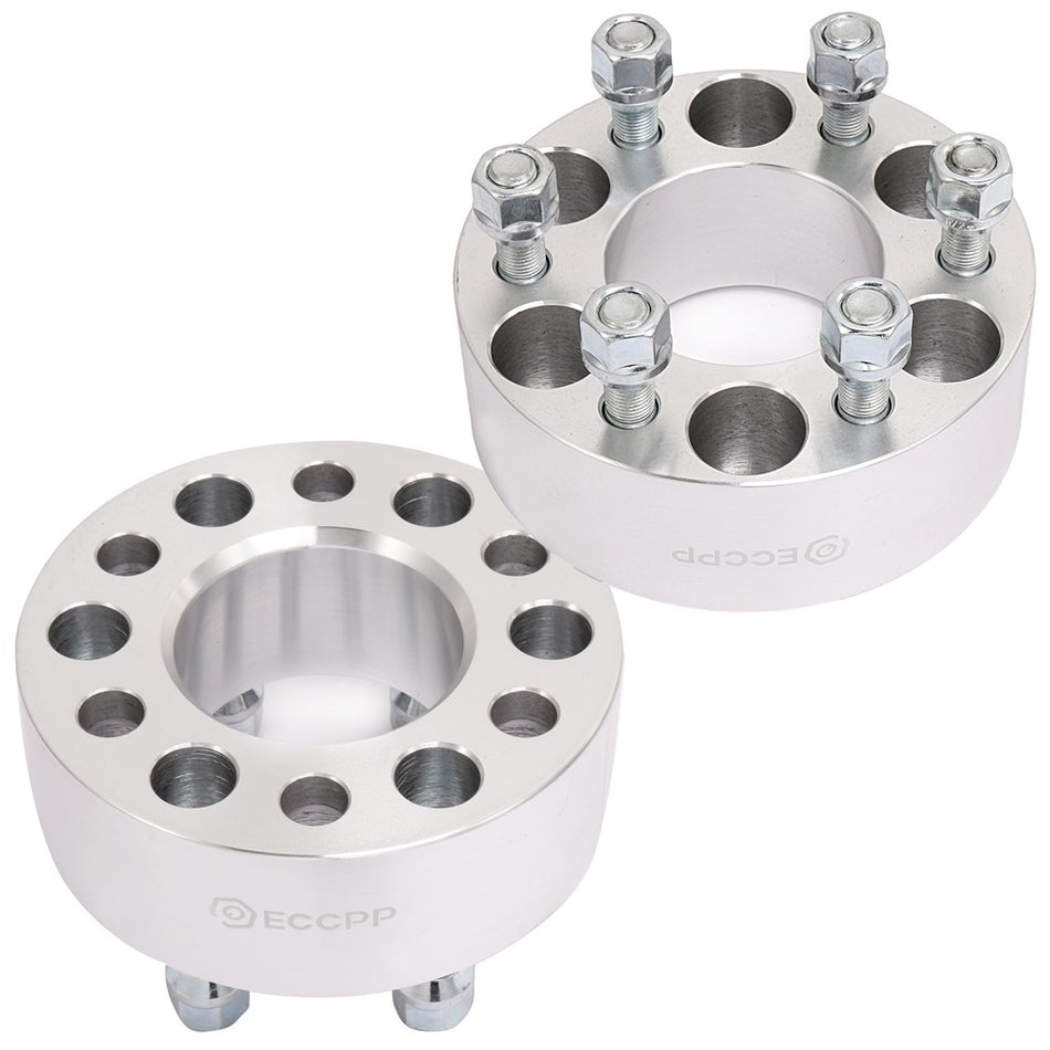 2PCS 2 inch Wheel Spacers 6x4.5 inch 1/2 inchx20 UNF For Dodge Dakota Durango Viper 6 Lugs