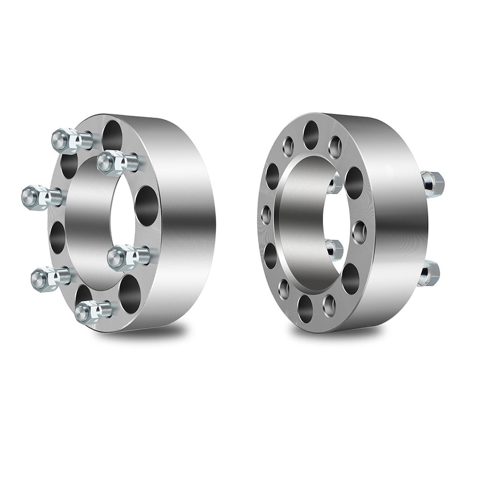 2Pcs 2 inch 6x5.5 6 Lugs Wheel Spacers 12x1.25 Studs For 05-15 Nissan Armada 98-04 Nissan Frontier