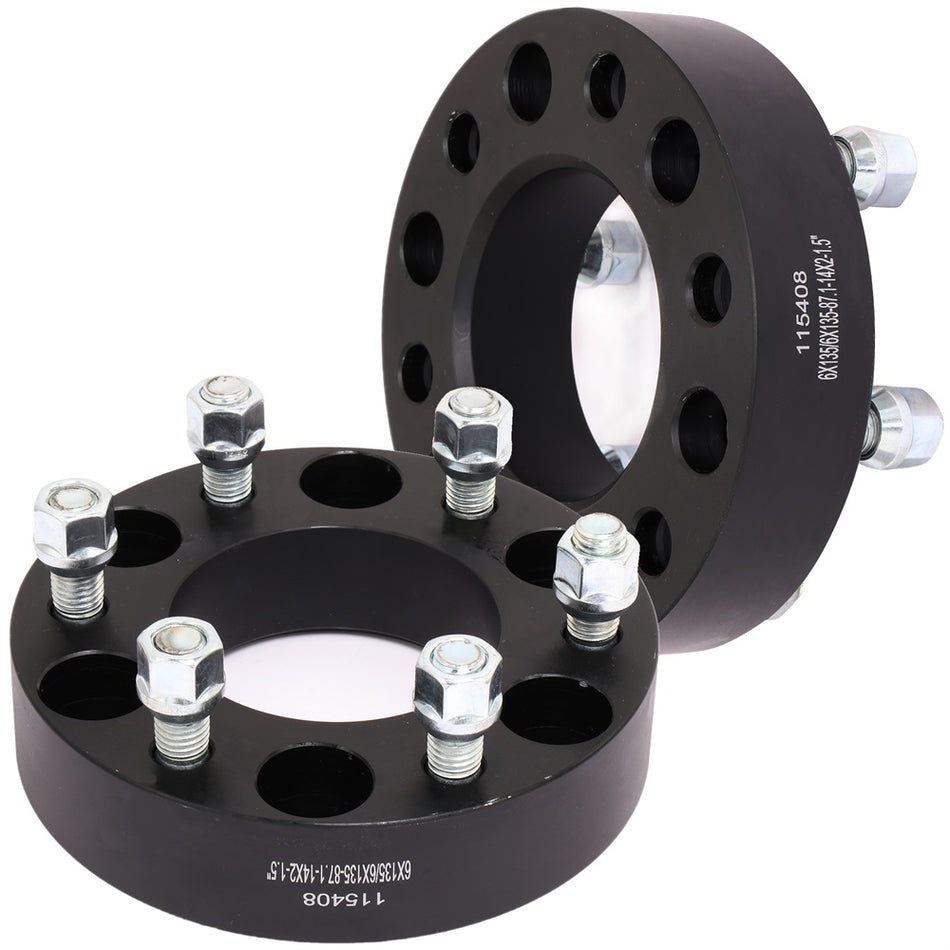 2Pcs 1.5 inch 6x135 6 Lugs Wheel Spacers For 03-14 Ford Expedition 04-14 Ford F150