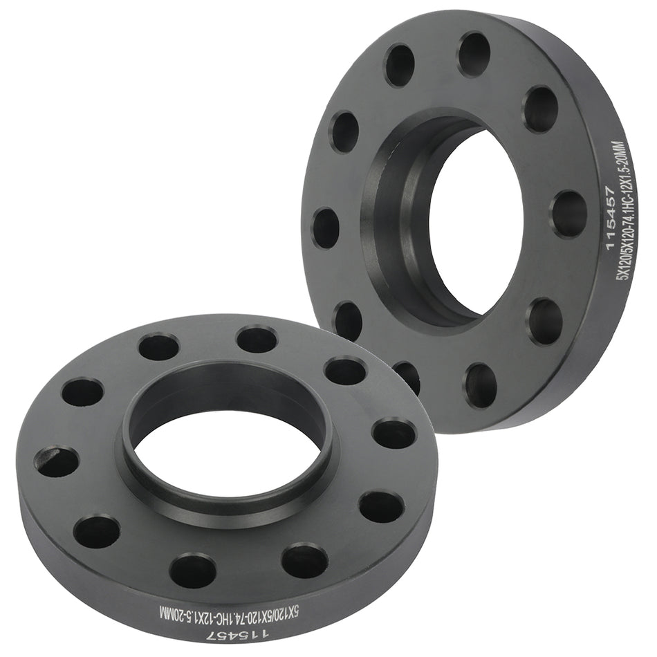 2Pcs 20mm BMW E39 5x120 Wheel Spacers Hubcentric For 01-03 BMW 525i 96-00 BMW 528i