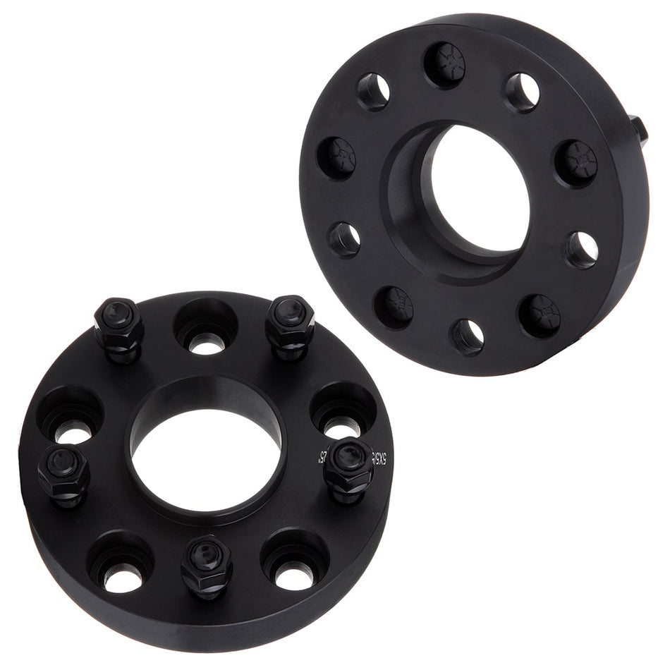 2Pcs 1.25 inch 5x5 to 5x127mm Wheel Spacers 1/2 inch x20 Studs For 99-10 Jeep Grand Cherokee 07-18 Jeep Wrangler