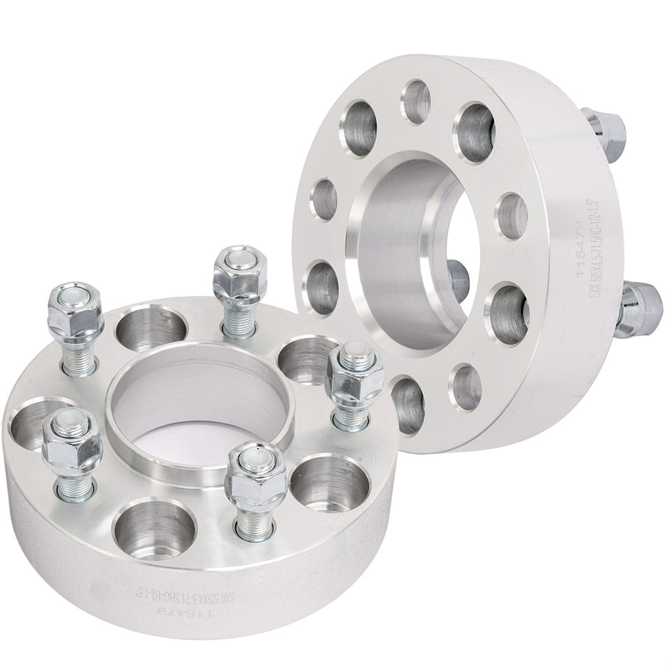 2Pcs 1.5 inch Thick 5x4.5 Wheel Spacers 1/2 inch Studs For 80-01 Jeep Cherokee 06-10 Jeep Commander