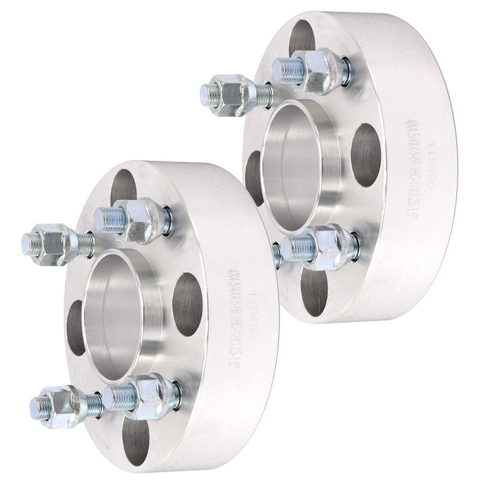 1.5 inch 4x4.5 4 Lug Wheel Spacers(66.1mm Bore, 12x1.25 Studs) for 2007-2011 Nissan Versa - 2PCS