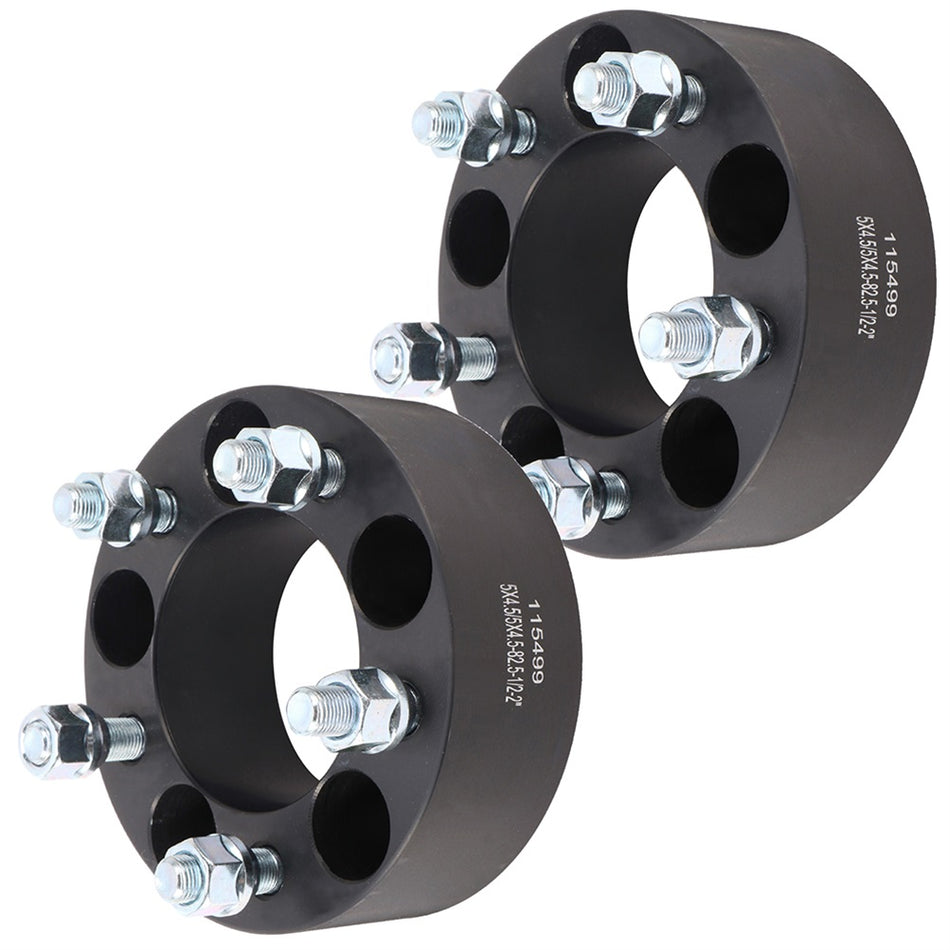 2Pcs 2 inches 5x4.5 5 Lug Wheel Spacers For 87-90 Dodge Dakota 86-97 Ford Aerostar