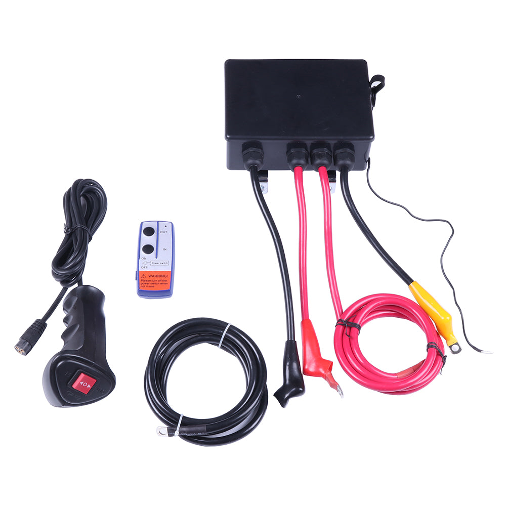 OFA Electric Winch 13000lbs 4WD Truck for Jeep Truck 2 Remote Control w/cover Only for Auto