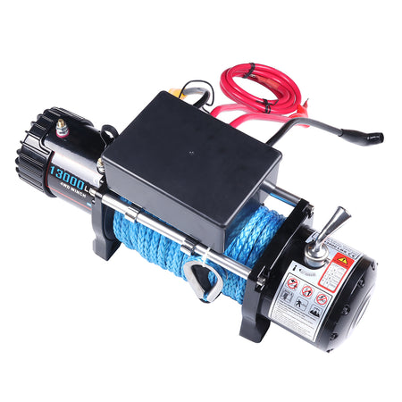 OFA Electric Winch 13000lbs 4WD Truck for Jeep Truck 2 Remote Control w/cover Only for Auto