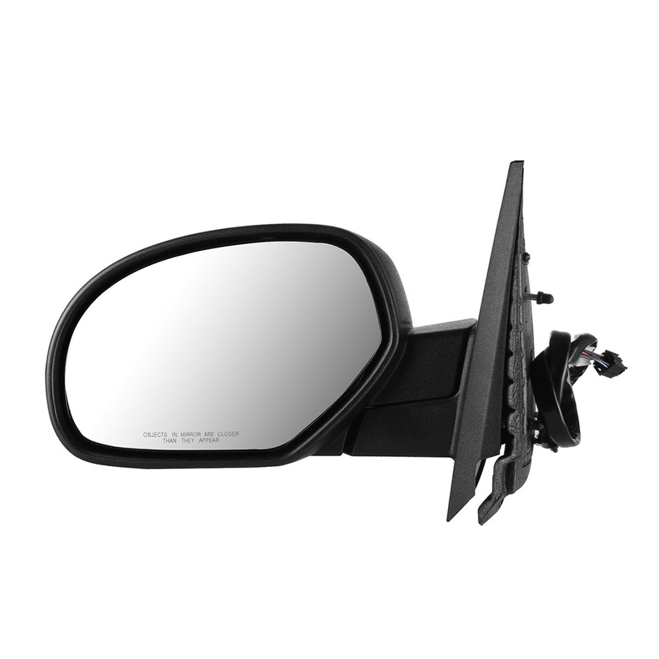 Driver Side Mirror For 07-13 Chevrolet Silverado 1500 GMC Sierra 1500 Power Fold Memory Heated Turn Signal