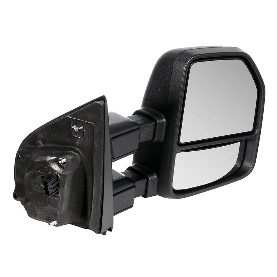 Power Heated Towing Mirrors For 17-19 Ford F250-F550 Super Duty w/ Auxiliary Lamp Blind Spot Temperature Sensor
