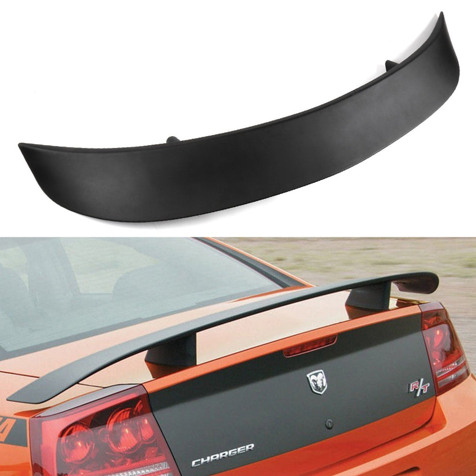 Fit For 2006-2010 Dodge Charger Factory Style Steady Black Rear Wing Spoiler