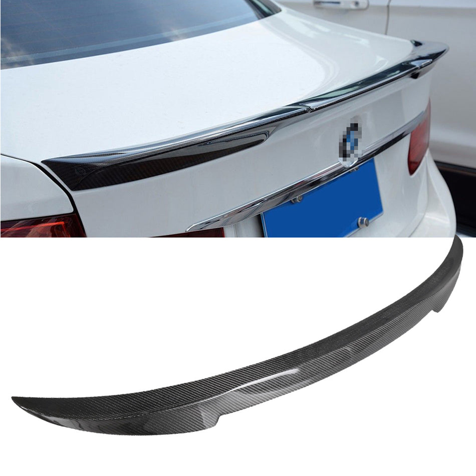 For 12-19 BMW F80 F30 3 Series Sedan M3 Carbon Fiber Trunk Spoiler