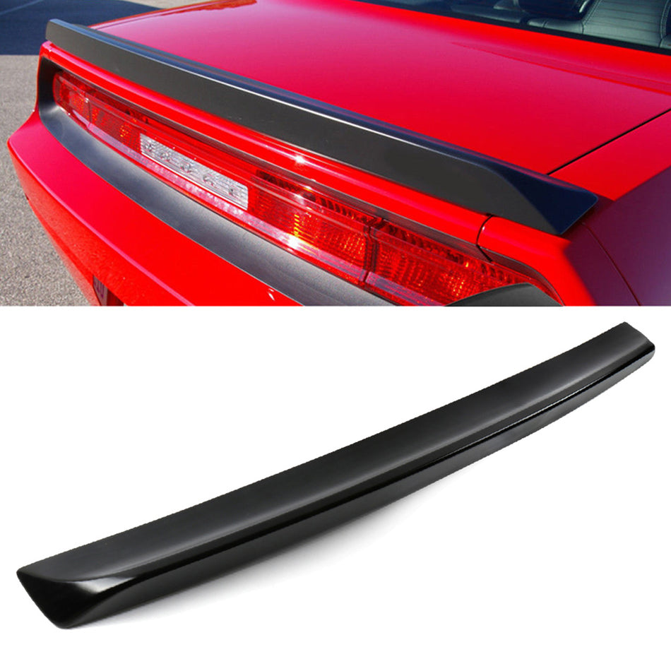 Black Trunk Spoiler Wings Visor Fuel Efficiency For 2008-2020 Dodge Challenger