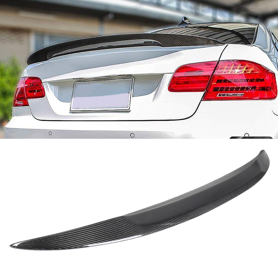 Spoiler Wing For Bmw E92 M3 2dr Coupe Black Carbon Fiber Trunk Fuel Efficiency