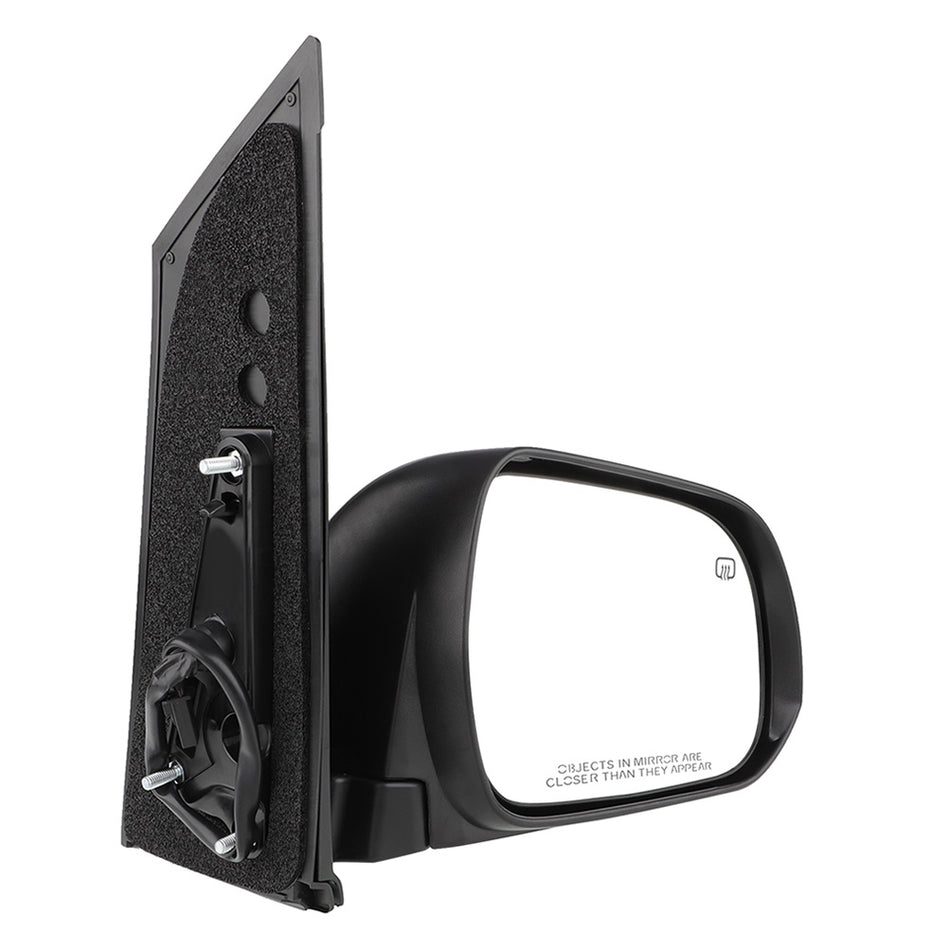 Passenger Side Mirror Power Heated Smooth Black for 2011-2017 Toyota SIENNA