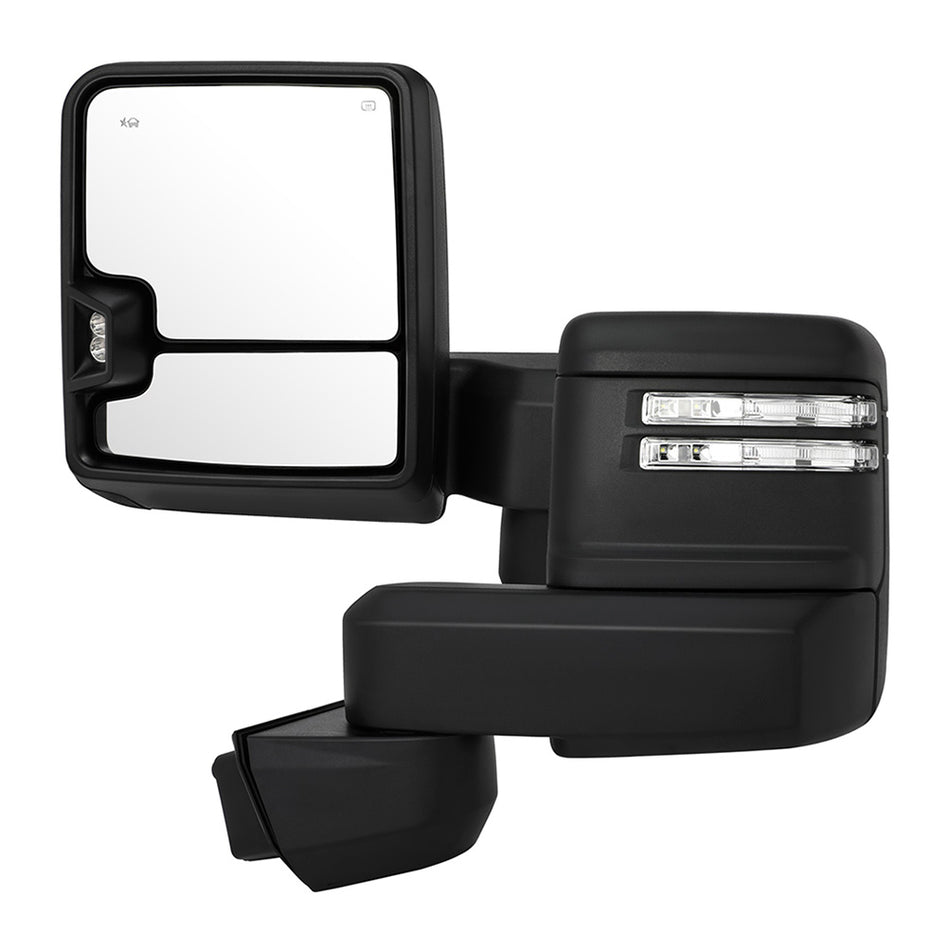 Chrome Tow Mirrors Power Heated Signal Temp Sensor For 2019-22 silverado 1500