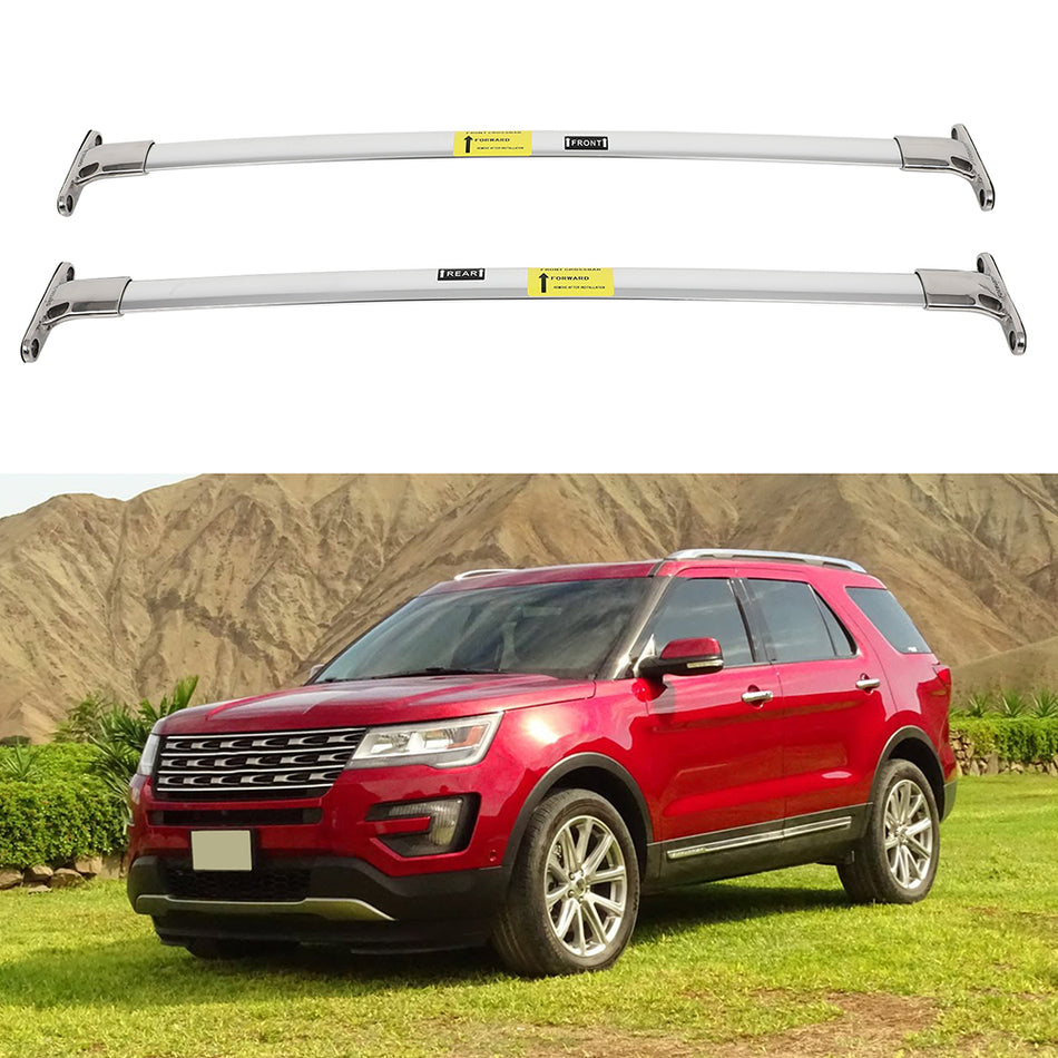 Roof Rack Cross Bar Luggage Carrier For Ford Explorer 2016-2019 Aluminum