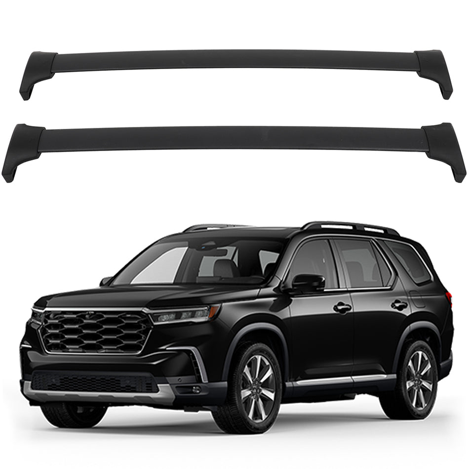 For 2023 2024 Honda Pilot Roof Rack Cross Bars Roof Rails Luggage Carrier Black