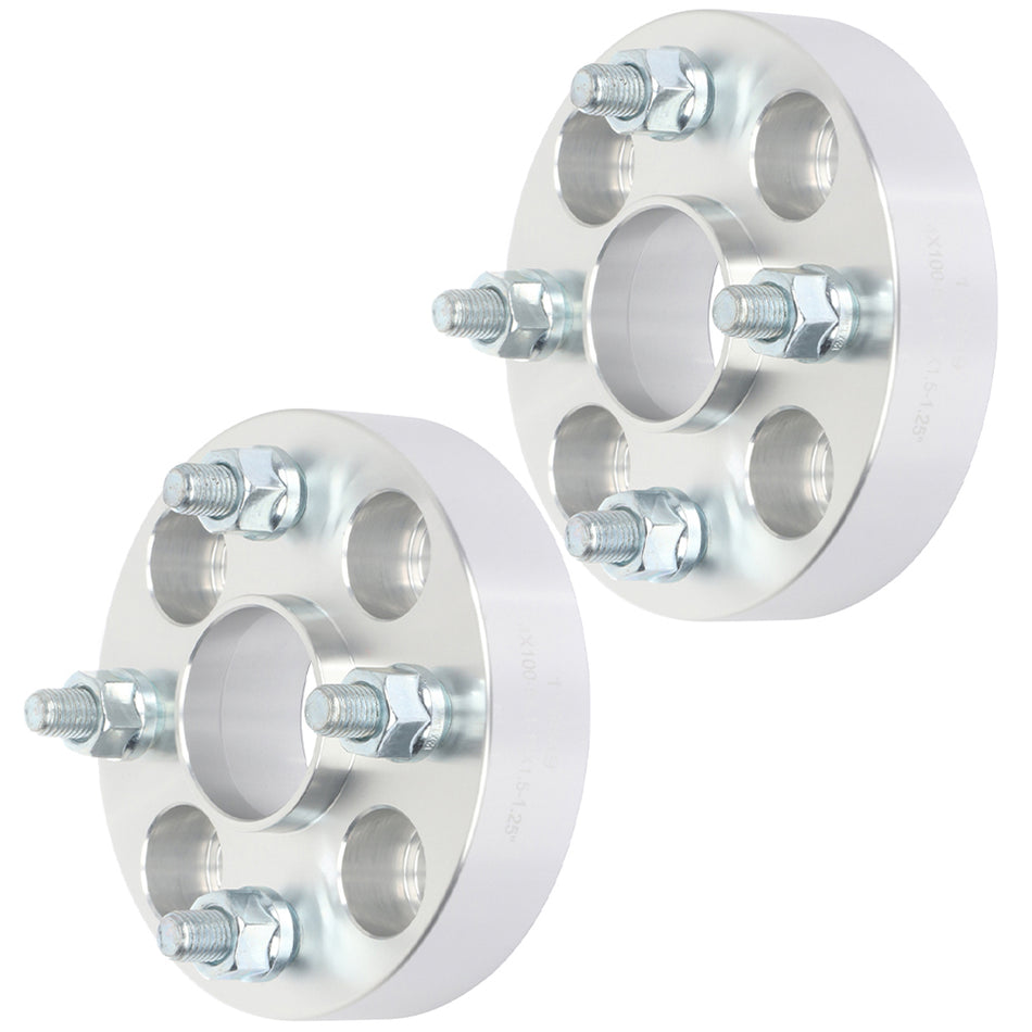 2Pcs 1.25 inch 4x100 4 Lug Wheel Spacers For 94-01 Kia Sephia 95-03 Mazda Protege