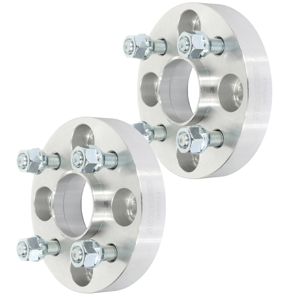 2Pcs 1 inch 4x100 4 Lug Wheel Spacers For 86-01 Acura Integra 82-89 Honda Accord