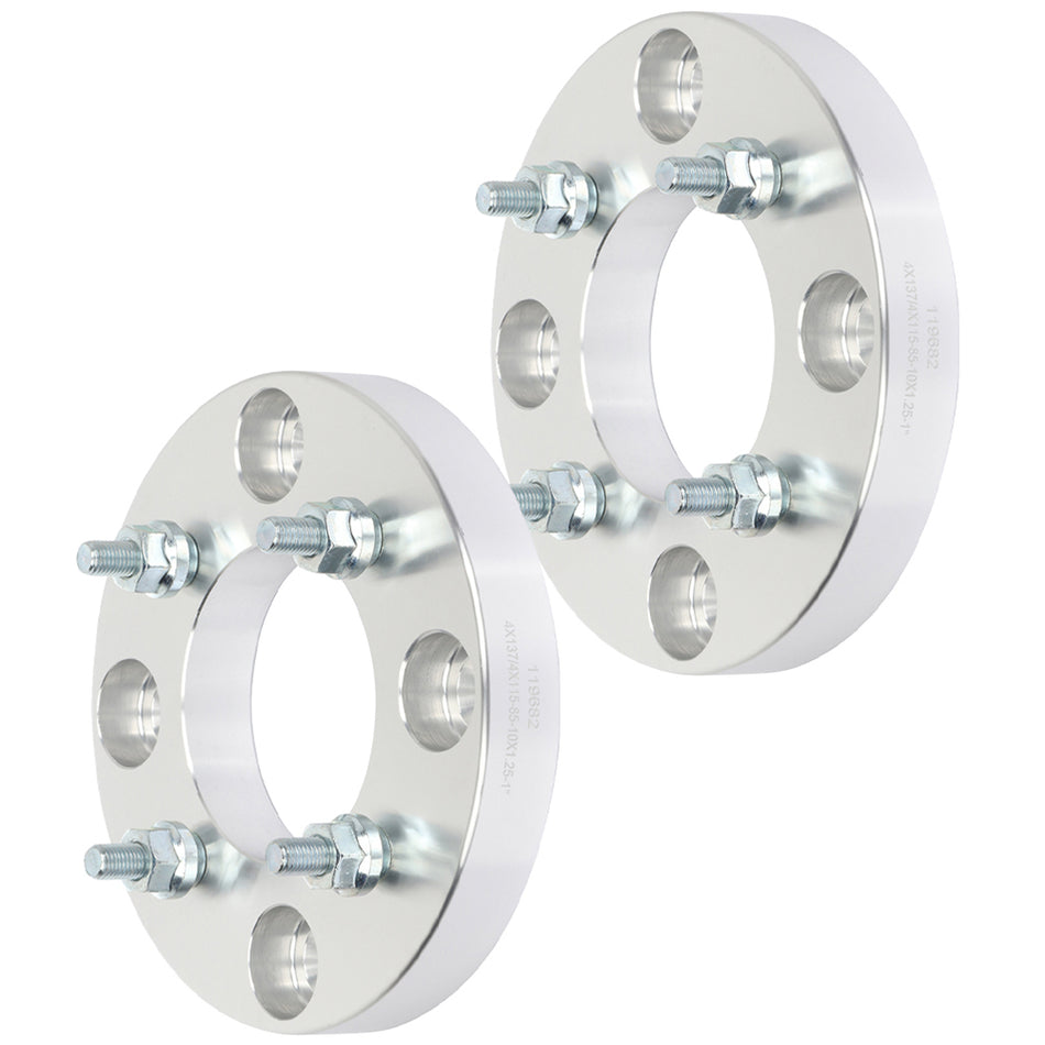 2Pcs 1 inch 4x137 to 4x115 4 Lug Wheel Spacers For 03-05 Bombardier Outlander 330 07-14 Can-Am Outlander 400