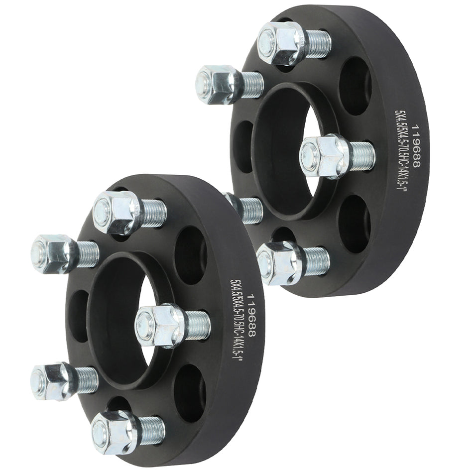 2Pcs 1 inch 5x4.5 5 Lug Wheel Spacers For 20-22 Ford Explorer 15-21 Ford Mustang