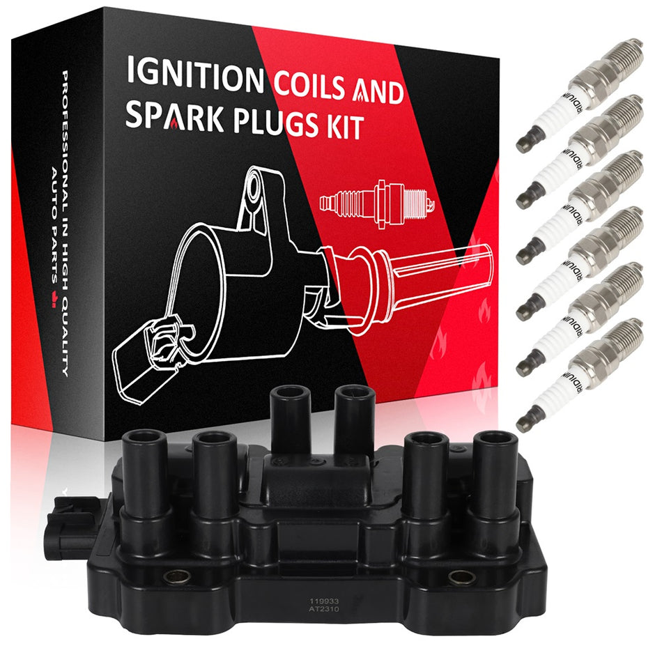For Chevrolet Equinox 3.4L 2005-2009 Ignition Coil & Spark Plug UF434 1pc