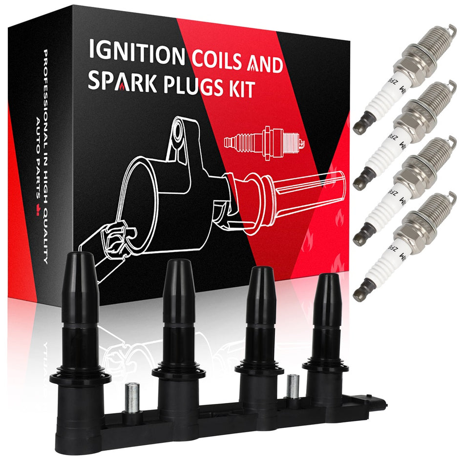 2008 2009 1.8L L4 Saturn Astra UF606 Ignition Coils & Spark Plugs New