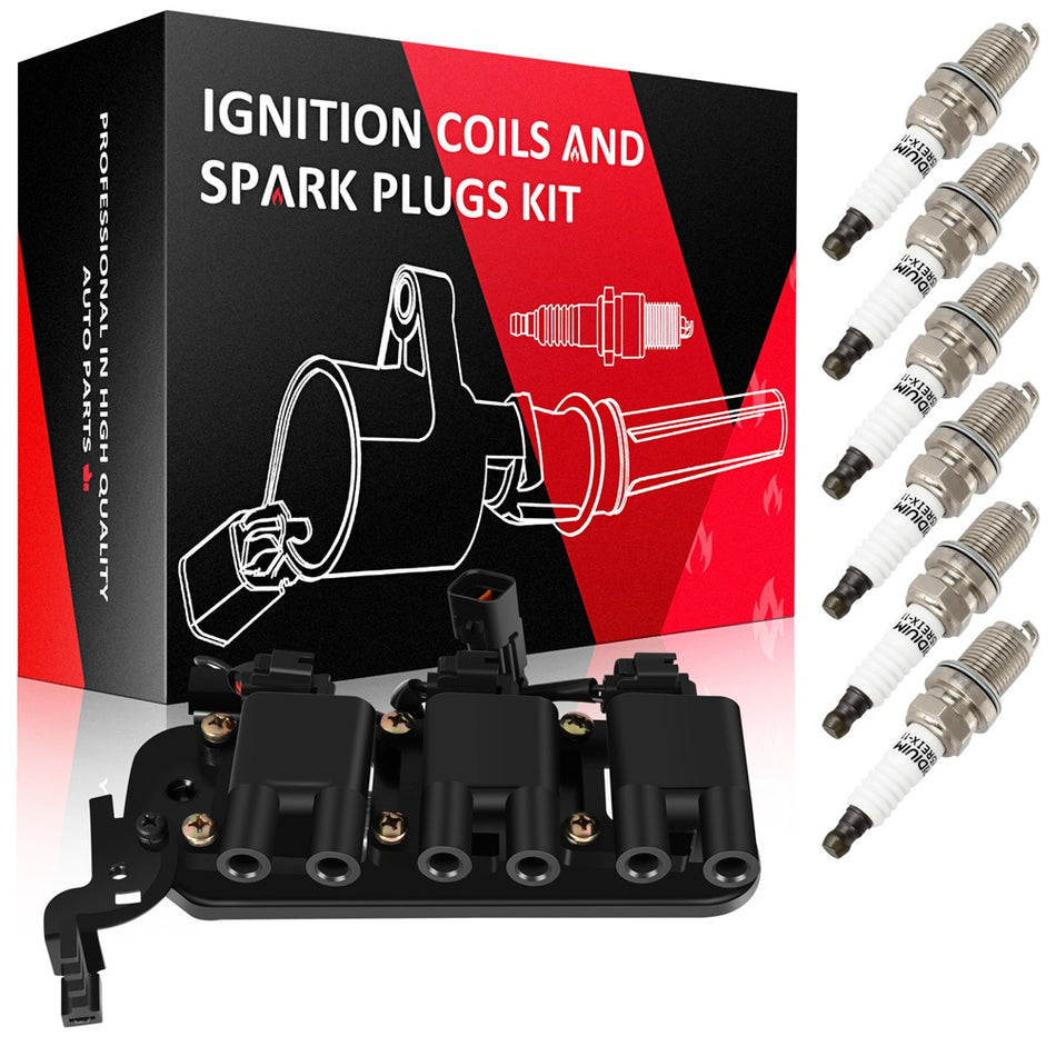 For Hyundai Tucson 2.7L 2005-2009 Ignition Coil & Spark Plug UF498 1pc