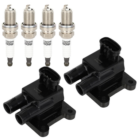 2 For 1998-1999 Toyota Corolla 1.8L L4 Ignition Coil & Spark Plug Only for Auto