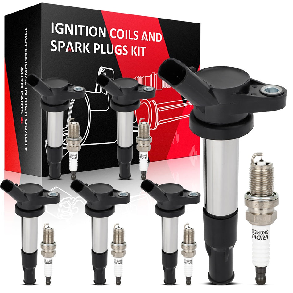 6 Ignition Coil & Spark Plug Kit For 2006 Suzuki Verona 2.5L L6 UF561