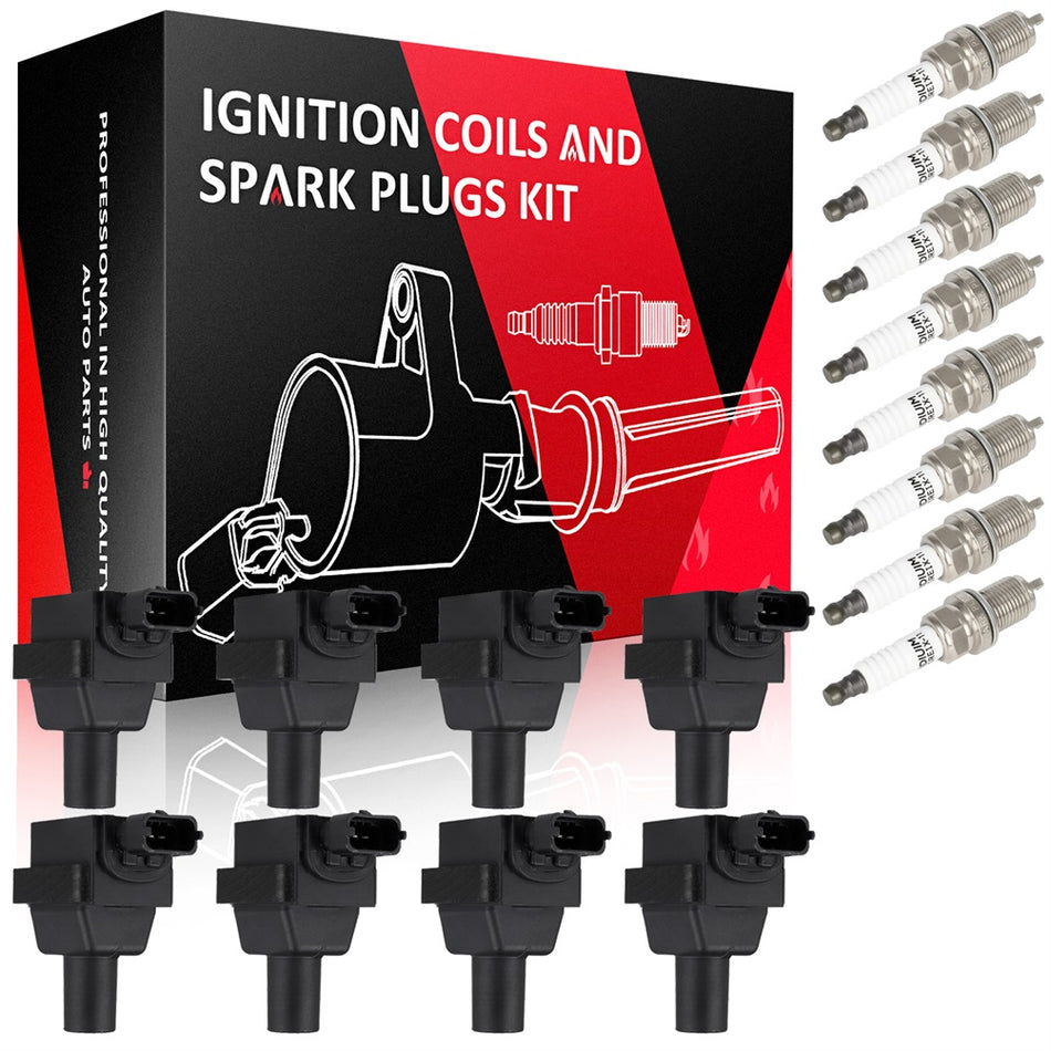 8 For 1997-1998 Mercedes-Benz R129 SL500 V8 5.0L Ignition Coil & Spark Plug