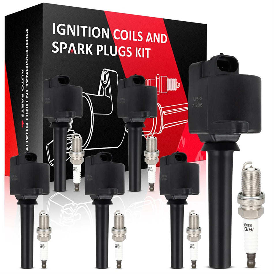 6 For 2004 Suzuki Verona 2.5L l6 Ignition Coil & Spark Plug