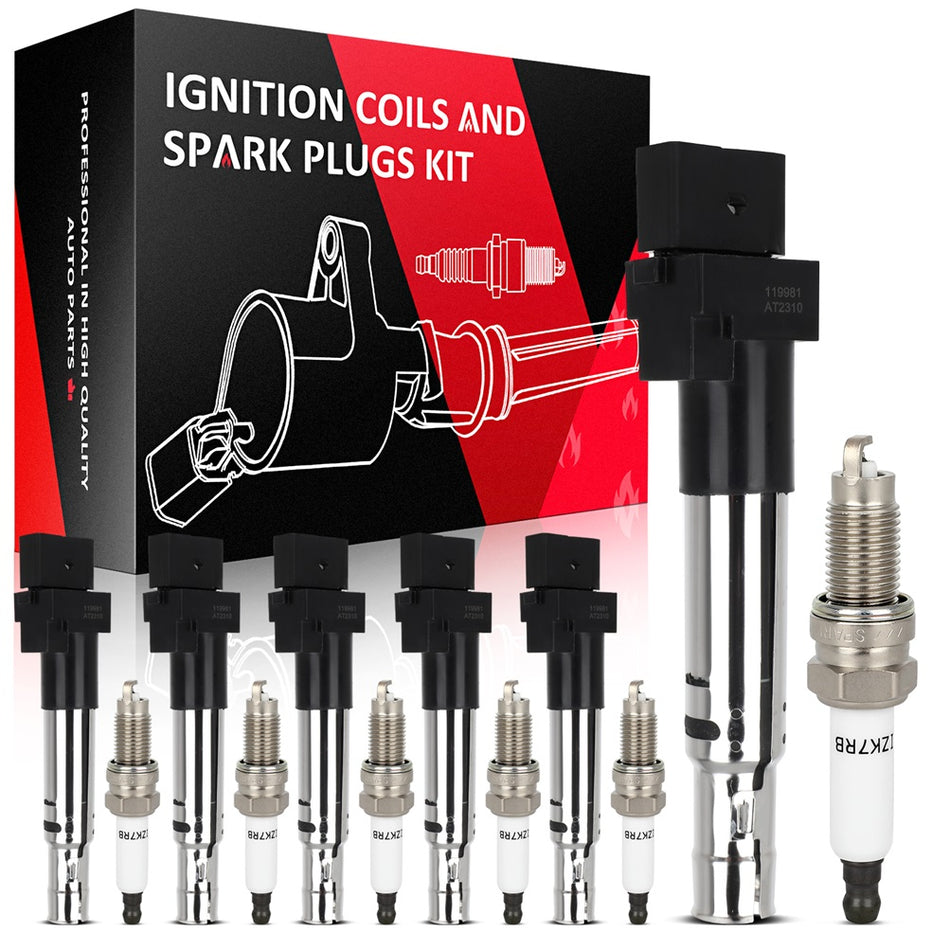 For Porsche Cayenne 3.6L 2011-2014&16-18 Ignition Coil & Spark Plugs UF661 6pcs