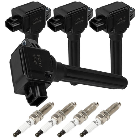 4 For 2016 Mitsubishi Outlander 2.4L L4 Ignition Coil & Spark Plug Only for Auto