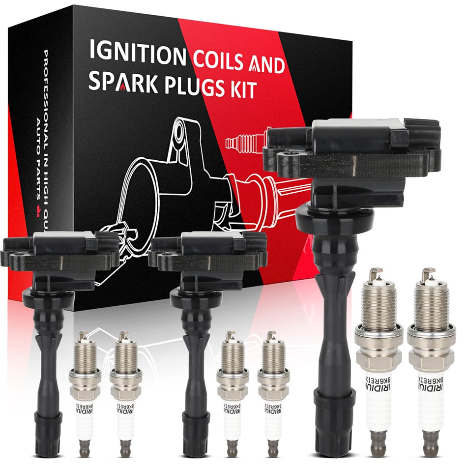 3 Ignition Coils and 6 Spark Plugs Pack For Mitsubishi Montero 2003-2006 3.8L