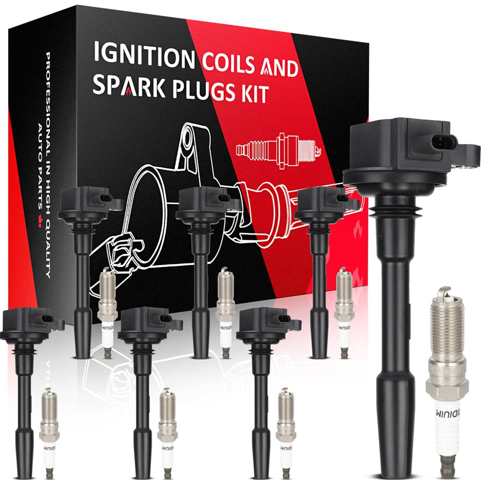 Ignition Coils & Iridium Spark Plugs Kit For Ford F150 Truck 2018-2021 5.0L V8